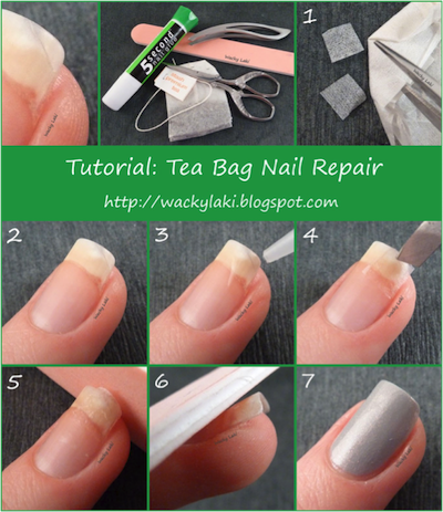 How to repair a broken nail with a tea bag - GirlsLife