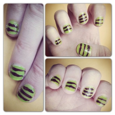 13 Days Of Spooktacular Nails Day 13 Wicked Witch S Socks Girlslife