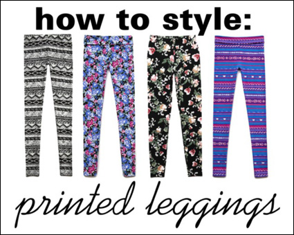 Add some printed pep to your step: How to style printed leggings