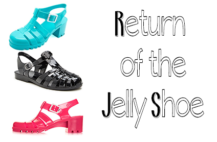 neon jelly shoes 80s