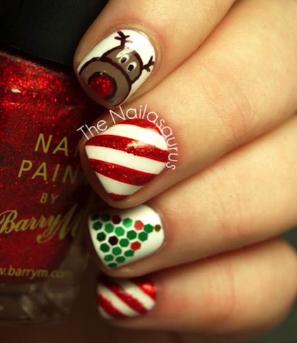 Deck your nails! Christmas mani inspo - GirlsLife