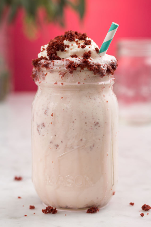 We are *totally* crushing on this red velvet milkshake! GirlsLife