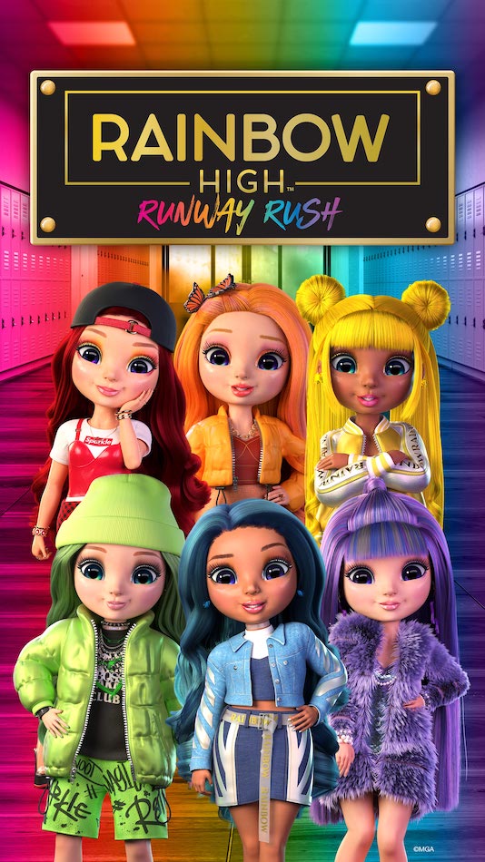 Rainbow High Runway Rush game for PlayStation 4, Xbox and Nintendo Switch 