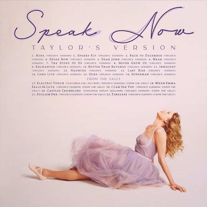 Taylor Swift just dropped the Speak Now (Taylor s Version) track list